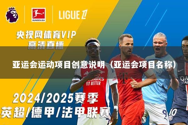 亚运会运动项目创意说明（亚运会项目名称）